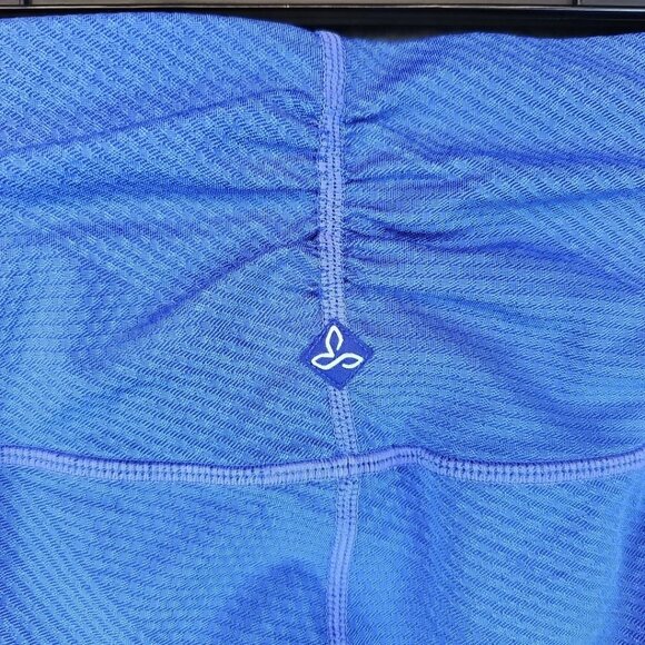 Prana Misty Capri Leggings Womens Size M Blue Nylon Blend Yoga Comfort Stretch - Picture 5 of 8
